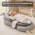 Avoria™ SleepNest - Newborn Reflux & Anti-Roll Sleep Nest - Ergonomic Wedge & Feeding Support