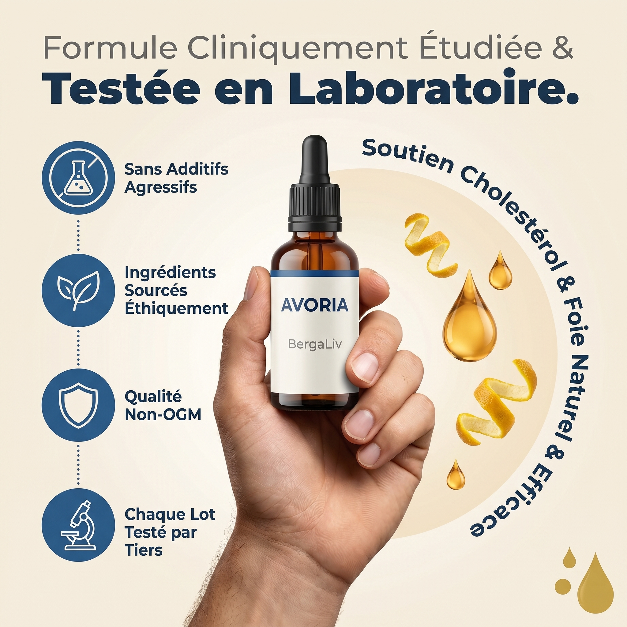 AVORIA™ BergaLiv — Formule Liquide Foie & Métabolisme