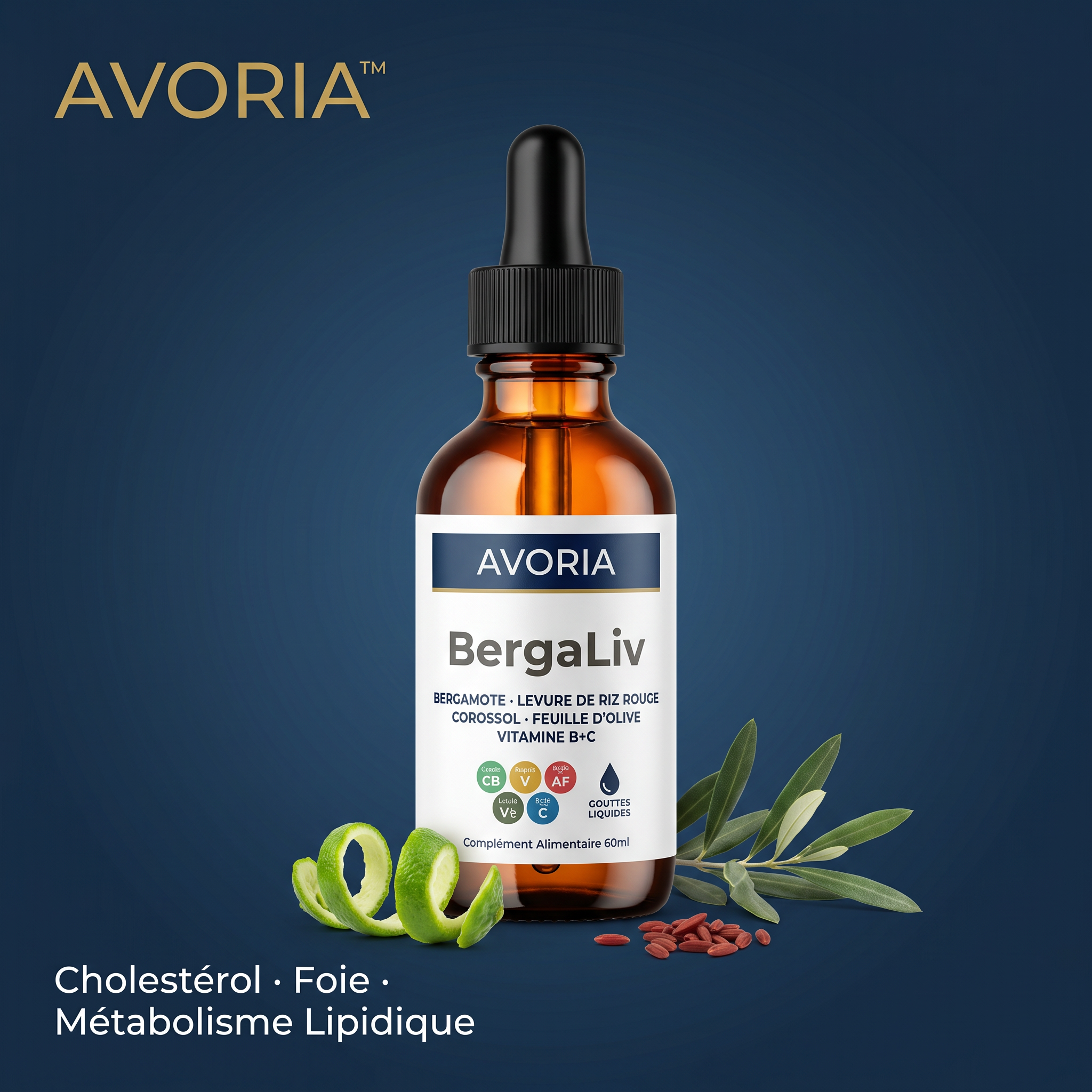 AVORIA™ BergaLiv — Formule Liquide Foie & Métabolisme
